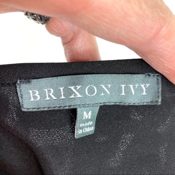 Brixon Ivy Black Brocade Top - Picture 8 of 8